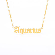 Load image into Gallery viewer, Zodiac Sign Necklace