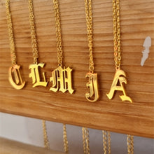 Load image into Gallery viewer, Old English Font Custom Initial Necklace