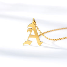 Load image into Gallery viewer, Old English Font Custom Initial Necklace