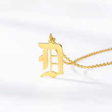 Load image into Gallery viewer, Old English Font Custom Initial Necklace