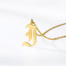Load image into Gallery viewer, Old English Font Custom Initial Necklace