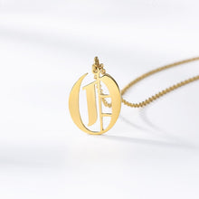 Load image into Gallery viewer, Old English Font Custom Initial Necklace