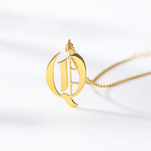 Load image into Gallery viewer, Old English Font Custom Initial Necklace