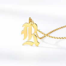 Load image into Gallery viewer, Old English Font Custom Initial Necklace