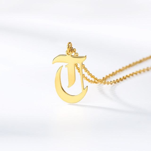 Custom Initial Lock Chain Necklace – Rosegold Dreams