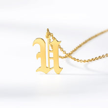Load image into Gallery viewer, Old English Font Custom Initial Necklace