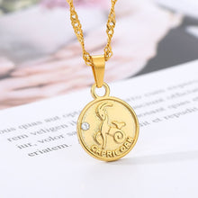 Load image into Gallery viewer, Horoscope Coin Necklace