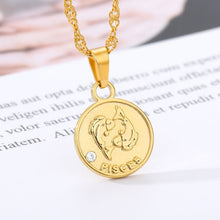 Load image into Gallery viewer, Horoscope Coin Necklace