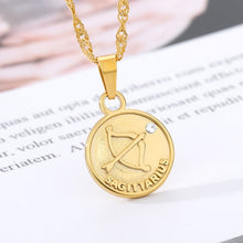 Load image into Gallery viewer, Horoscope Coin Necklace