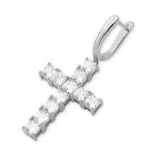 Load image into Gallery viewer, Iced Out Cross Earrings
