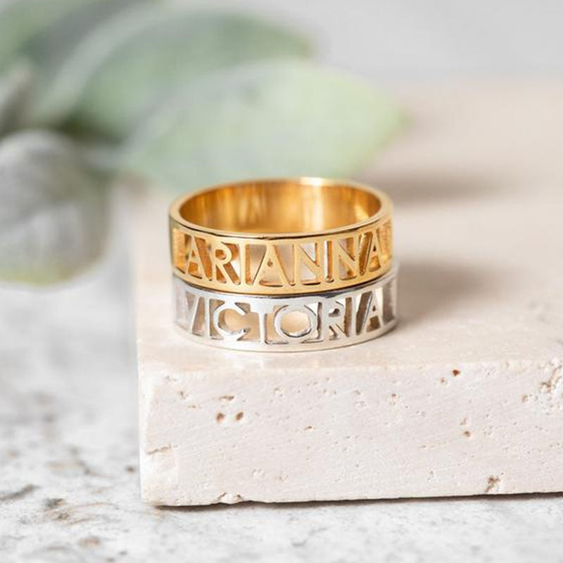 Custom Name Ring