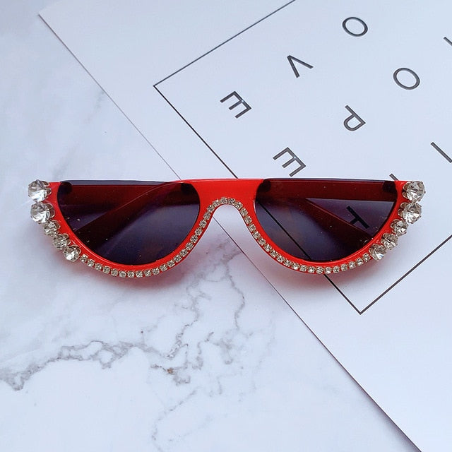 Diamond Cat Eye Sunglasses