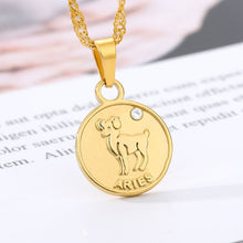 Load image into Gallery viewer, Horoscope Coin Necklace
