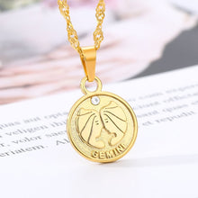 Load image into Gallery viewer, Horoscope Coin Necklace
