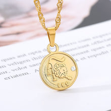 Load image into Gallery viewer, Horoscope Coin Necklace
