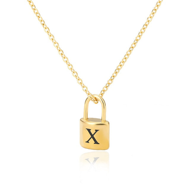 Louis Vuitton Custom Padlock Chain Necklace
